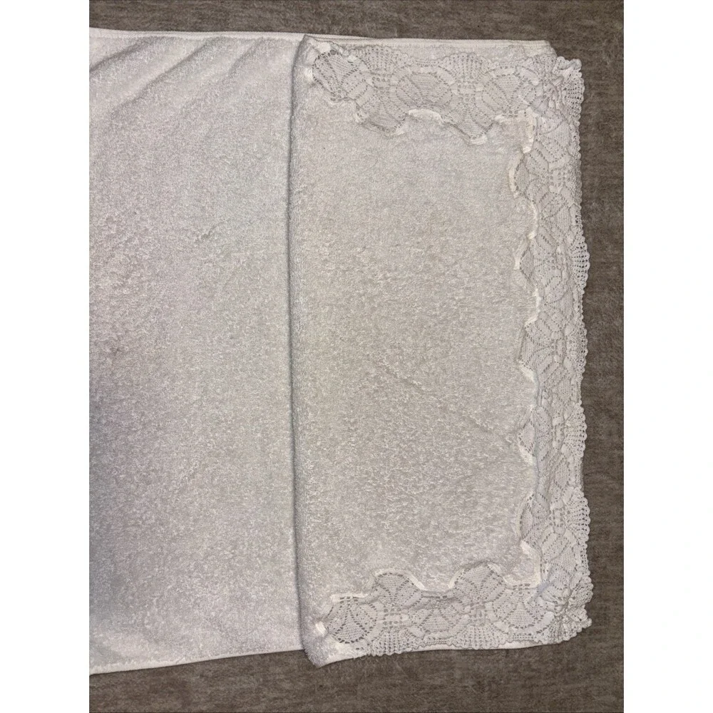 Vintage Frette Italy Gold Label Luxury Guest/Hand Towel Macrame Lace Detail20x30